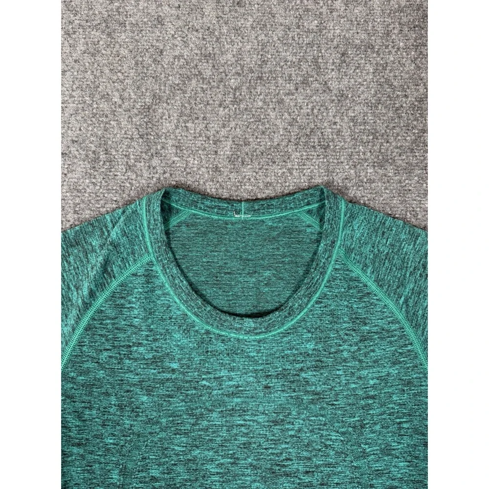 Lululemon Swiftly Tech Short Sleeve Shirt Womens Size 6 Green Yoga Gym Top